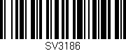 Código de barras (EAN, GTIN, SKU, ISBN): 'SV3186'