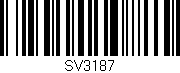 Código de barras (EAN, GTIN, SKU, ISBN): 'SV3187'