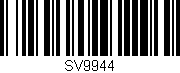 Código de barras (EAN, GTIN, SKU, ISBN): 'SV9944'
