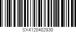 Código de barras (EAN, GTIN, SKU, ISBN): 'SX4120402930'