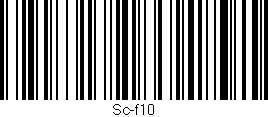 Código de barras (EAN, GTIN, SKU, ISBN): 'Sc-f10'