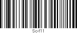 Código de barras (EAN, GTIN, SKU, ISBN): 'Sc-f11'