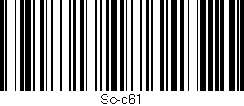 Código de barras (EAN, GTIN, SKU, ISBN): 'Sc-g61'