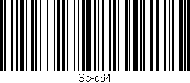 Código de barras (EAN, GTIN, SKU, ISBN): 'Sc-g64'