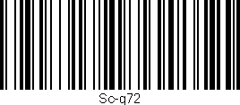 Código de barras (EAN, GTIN, SKU, ISBN): 'Sc-g72'