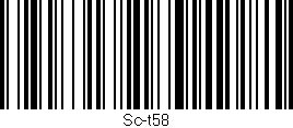 Código de barras (EAN, GTIN, SKU, ISBN): 'Sc-t58'