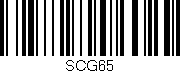 Código de barras (EAN, GTIN, SKU, ISBN): 'Scg65'