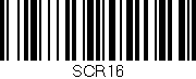 Código de barras (EAN, GTIN, SKU, ISBN): 'Scr16'
