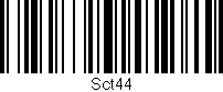 Código de barras (EAN, GTIN, SKU, ISBN): 'Sct44'