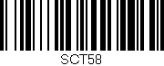 Código de barras (EAN, GTIN, SKU, ISBN): 'Sct58'