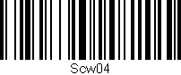 Código de barras (EAN, GTIN, SKU, ISBN): 'Scw04'