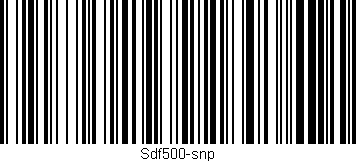 Código de barras (EAN, GTIN, SKU, ISBN): 'Sdf500-snp'