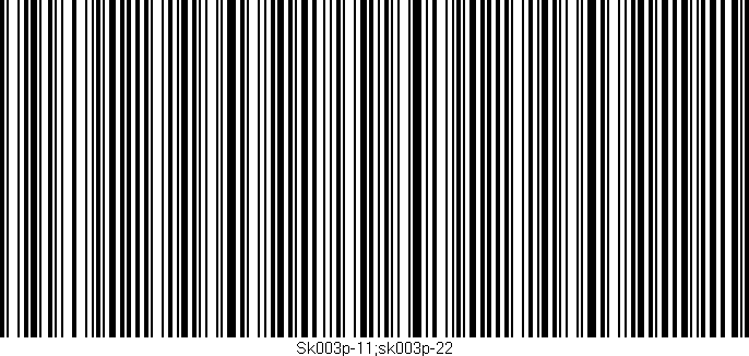 Código de barras (EAN, GTIN, SKU, ISBN): 'Sk003p-11;sk003p-22'