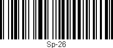 Código de barras (EAN, GTIN, SKU, ISBN): 'Sp-26'
