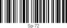 Código de barras (EAN, GTIN, SKU, ISBN): 'Sp-72'