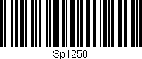 Código de barras (EAN, GTIN, SKU, ISBN): 'Sp1250'