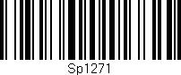 Código de barras (EAN, GTIN, SKU, ISBN): 'Sp1271'