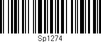 Código de barras (EAN, GTIN, SKU, ISBN): 'Sp1274'