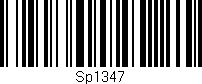 Código de barras (EAN, GTIN, SKU, ISBN): 'Sp1347'