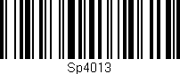 Código de barras (EAN, GTIN, SKU, ISBN): 'Sp4013'