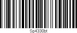 Código de barras (EAN, GTIN, SKU, ISBN): 'Sp4330bt'
