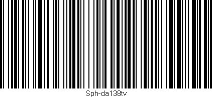 Código de barras (EAN, GTIN, SKU, ISBN): 'Sph-da138tv'