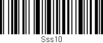 Código de barras (EAN, GTIN, SKU, ISBN): 'Sss10'