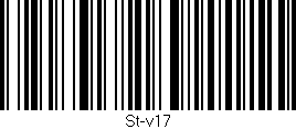 Código de barras (EAN, GTIN, SKU, ISBN): 'St-v17'
