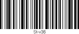 Código de barras (EAN, GTIN, SKU, ISBN): 'St-v36'