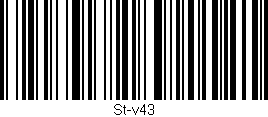 Código de barras (EAN, GTIN, SKU, ISBN): 'St-v43'