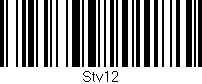 Código de barras (EAN, GTIN, SKU, ISBN): 'Stv12'