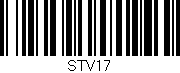 Código de barras (EAN, GTIN, SKU, ISBN): 'Stv17'