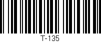 Código de barras (EAN, GTIN, SKU, ISBN): 'T-135'