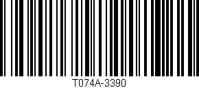 Código de barras (EAN, GTIN, SKU, ISBN): 'T074A-3390'