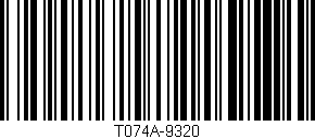Código de barras (EAN, GTIN, SKU, ISBN): 'T074A-9320'