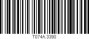 Código de barras (EAN, GTIN, SKU, ISBN): 'T074A.3390'
