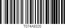Código de barras (EAN, GTIN, SKU, ISBN): 'T074A9320'