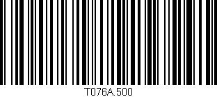 Código de barras (EAN, GTIN, SKU, ISBN): 'T076A.500'