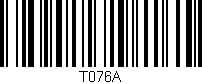 Código de barras (EAN, GTIN, SKU, ISBN): 'T076A'