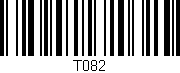 Código de barras (EAN, GTIN, SKU, ISBN): 'T082'
