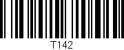 Código de barras (EAN, GTIN, SKU, ISBN): 'T142'