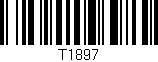 Código de barras (EAN, GTIN, SKU, ISBN): 'T1897'