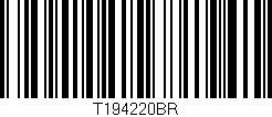 Código de barras (EAN, GTIN, SKU, ISBN): 'T194220BR'