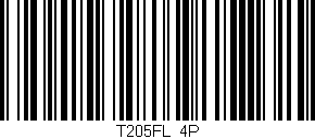 Código de barras (EAN, GTIN, SKU, ISBN): 'T205FL/4P'