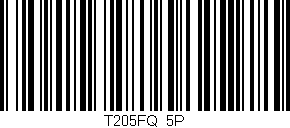 Código de barras (EAN, GTIN, SKU, ISBN): 'T205FQ/5P'