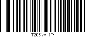 Código de barras (EAN, GTIN, SKU, ISBN): 'T205IW/1P'