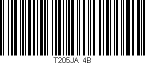 Código de barras (EAN, GTIN, SKU, ISBN): 'T205JA/4B'