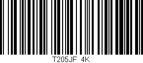 Código de barras (EAN, GTIN, SKU, ISBN): 'T205JF/4K'