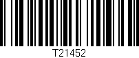 Código de barras (EAN, GTIN, SKU, ISBN): 'T21452'