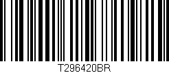 Código de barras (EAN, GTIN, SKU, ISBN): 'T296420BR'